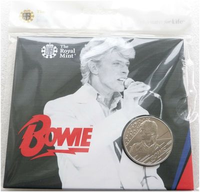 2020 Music Legends David Bowie £5 Brilliant Uncirculated Coin Pack Sealed