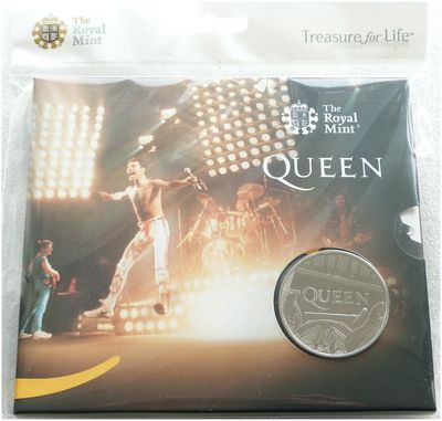 2020 Music Legends Queen Live £5 Brilliant Uncirculated Coin Pack Sealed
