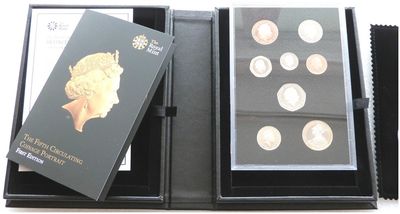 2015 First Editions Fifth Portrait Definitive Coinage Proof 8 Coin Set Box Coa