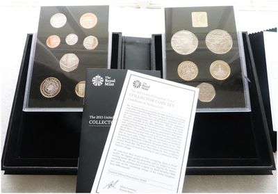 2015 Royal Mint Deluxe Collector Proof 13 Coin Set Box Coa