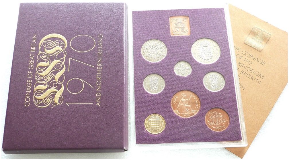 1970 Royal Mint Standard Last Ever Pre Decimal Proof 8 Coin Set