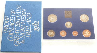 1982 Royal Mint Standard Proof 7 Coin Set