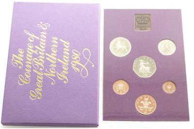 1980 Royal Mint Standard Proof 6 Coin Set