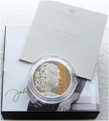 2025 Music Legends John Lennon £2 Silver Proof 1oz Coin Box Coa