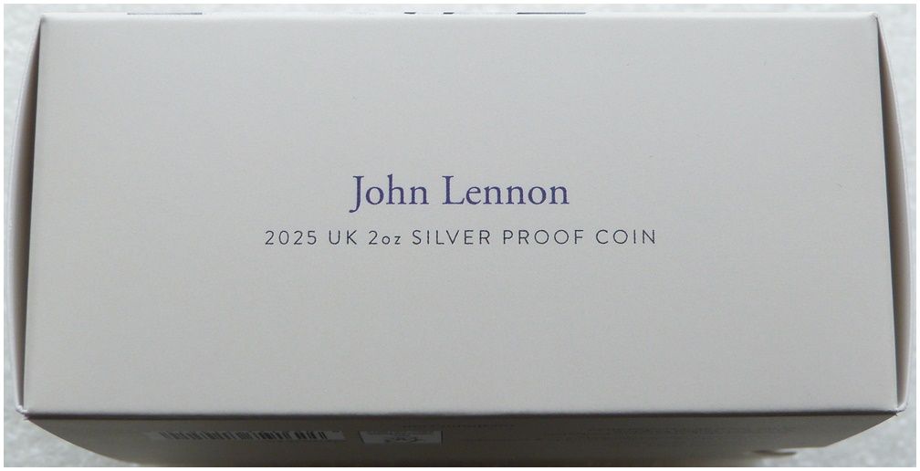 2025 Music Legends John Lennon £5 Silver Proof 2oz Coin Box Coa