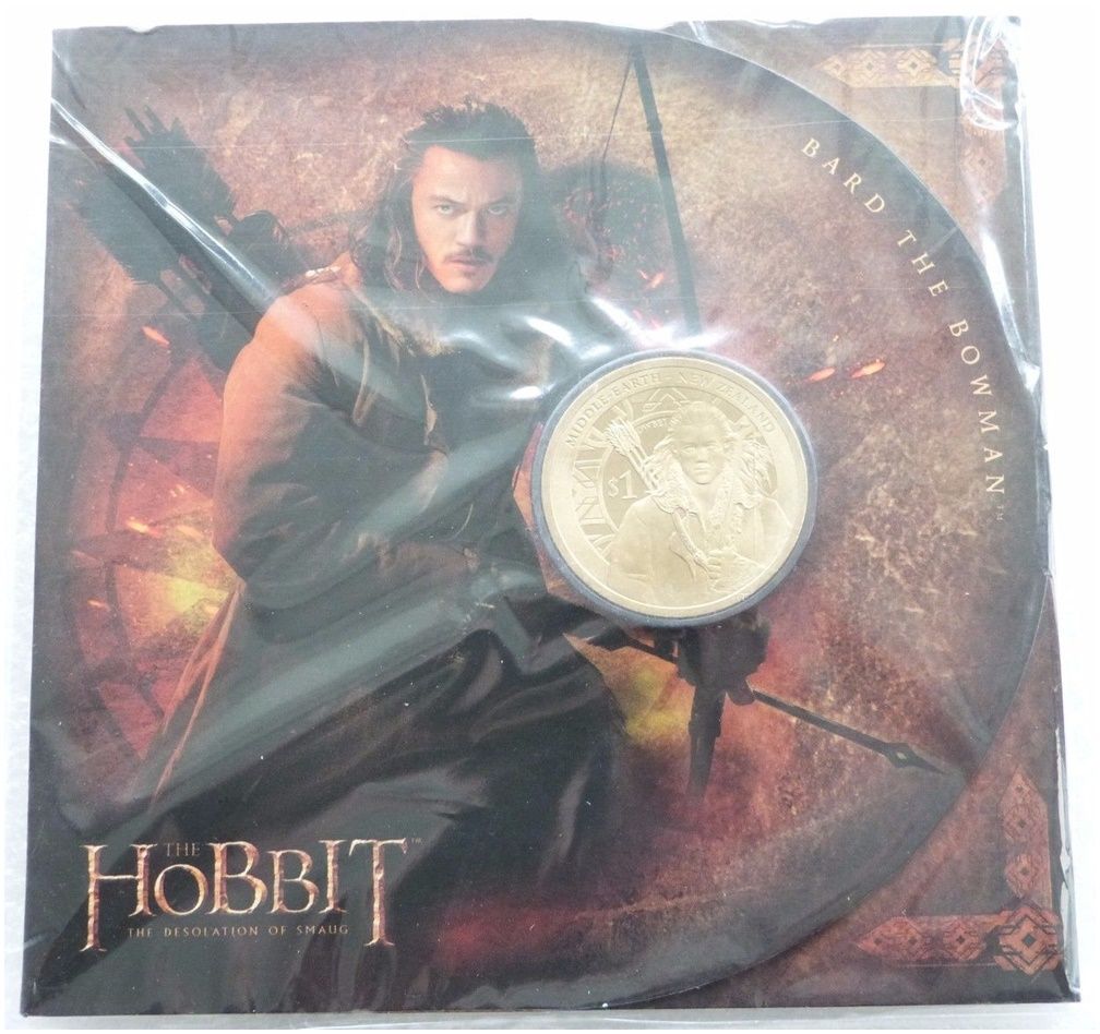 2013 New Zealand Post Desolation of Smog Hobbit $1 Coin Pack Sealed