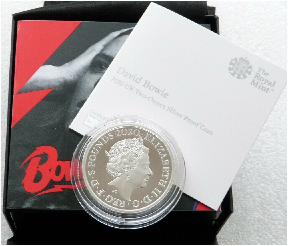 DAVID BOWIE MUSIC LEGENDS UK £5 記念コイン 2020 Music Legends David Bowie £500 Gold Proof 5oz Coin PCGS