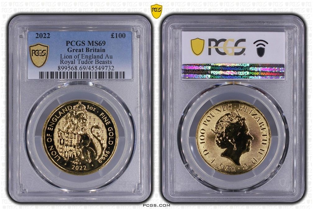 PCGS PR69 チューダービースト　イングランドのライオン　2022 2022 イギリス テューダービースト イングランドのライオン 2