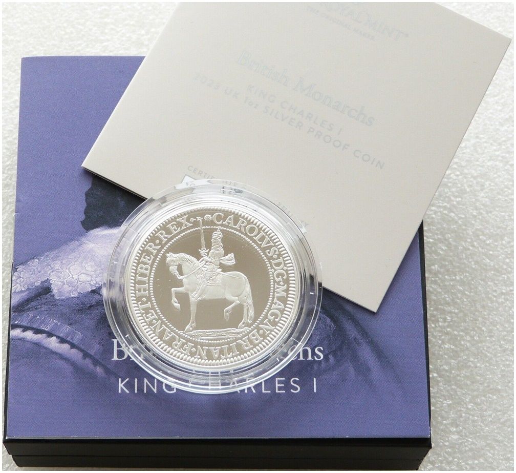 2023 British Monarchs King Charles I £2 Silver Proof 1oz Coin Box Coa