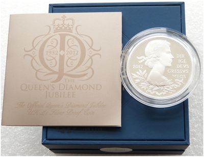 2012 Diamond Jubilee £5 Silver Proof Coin Box Coa