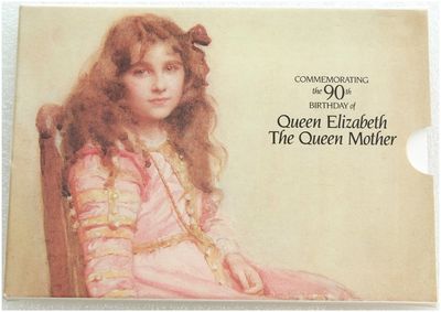 1990 Queen Mother 90th Birthday £5 Brilliant Uncirculated Coin Pack