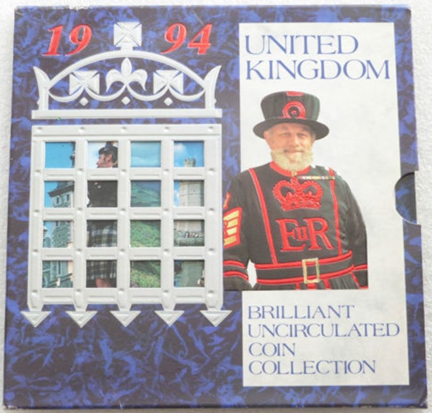 1994 Royal Mint Annual Brilliant Uncirculated 8 Coin Set