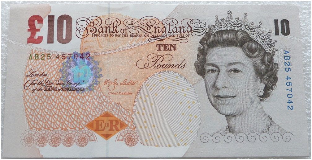 2000 - 2003 Bank of England Merlyn Lowther Darwin £10 Ten Pound Banknote Uncirculated