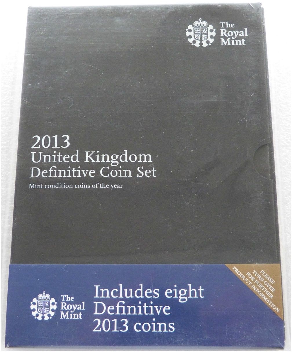 2013 Royal Mint Annual Definitive Brilliant Uncirculated 8 Coin Set Sealed
