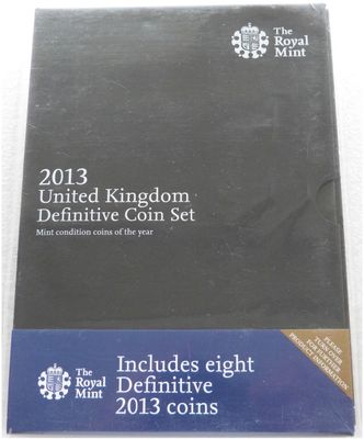 2013 Royal Mint Annual Definitive Brilliant Uncirculated 8 Coin Set Sealed