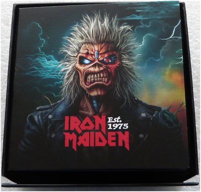 2025 Music Legends Iron Maiden £100 Gold Proof 1oz Coin Box Coa