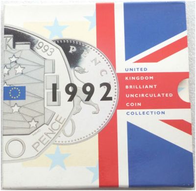 1992 Royal Mint Annual Brilliant Uncirculated 9 Coin Set