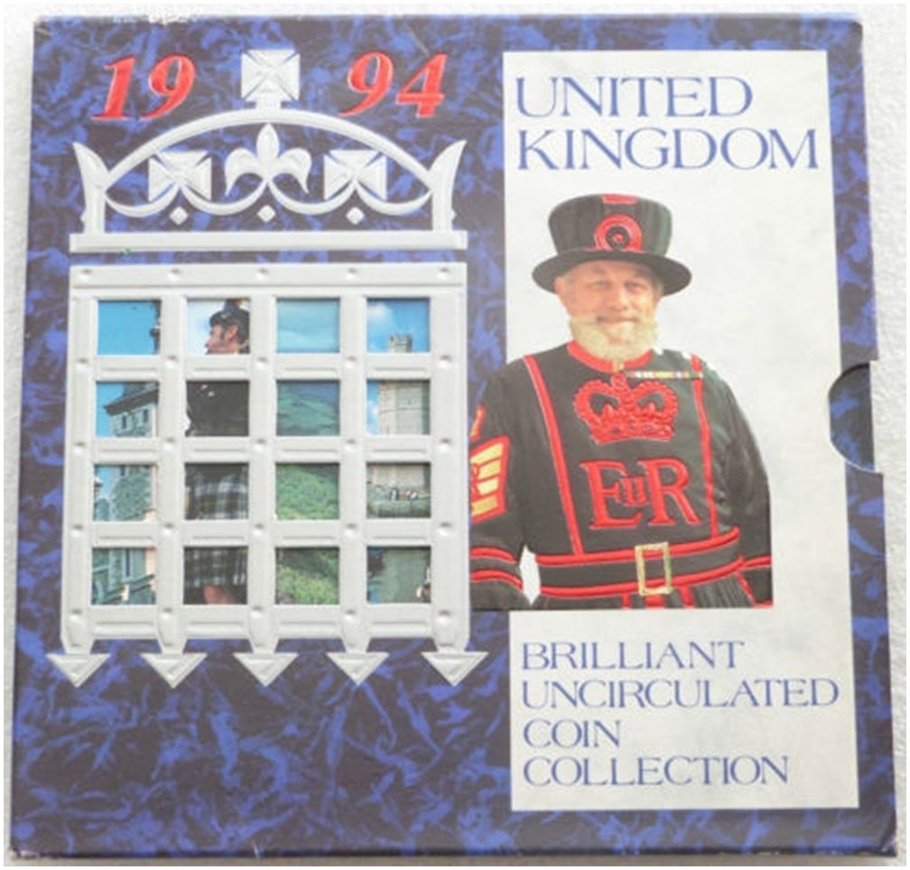 1994 Royal Mint Annual Brilliant Uncirculated 8 Coin Set