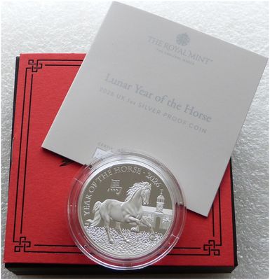 2026 British Lunar Horse £2 Silver Proof 1oz Coin Box Coa 2026 British Lunar Horse £2 Silver Proof 1oz Coin Box Coa