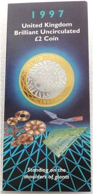 1997 Shoulders of Giants £2 Brilliant Uncirculated Coin Pack 1997 Shoulders of Giants £2 Brilliant Uncirculated Coin Pack