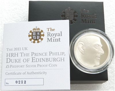 2011 Prince Philip 90th Birthday Piedfort £5 Silver Proof Coin Box Coa 2011 Prince Philip 90th Birthday Piedfort £5 Silver Proof Coin Box Coa