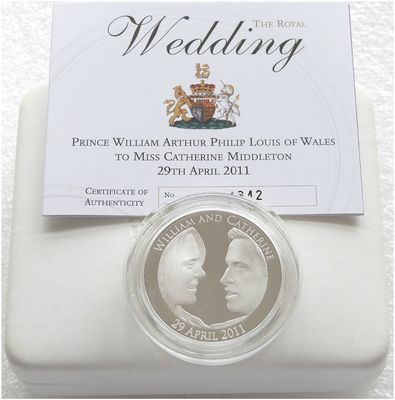 2011 Royal Wedding William and Kate Piedfort £5 Silver Proof Coin Box Coa 2011 Royal Wedding William and Kate Piedfort £5 Silver Proof Coin Box Coa