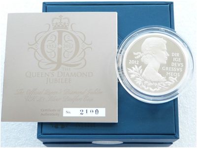 2012 Diamond Jubilee Piedfort £5 Silver Proof Coin Box Coa 2012 Diamond Jubilee Piedfort £5 Silver Proof Coin Box Coa