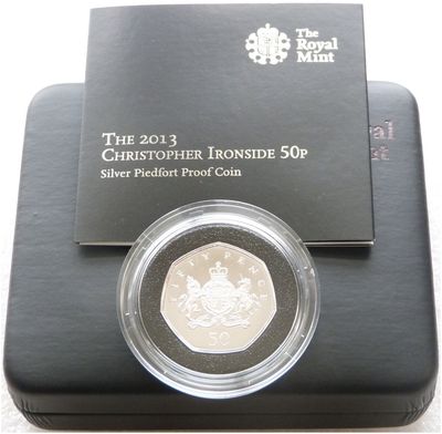 2013 Christopher Ironside Piedfort 50p Silver Proof Coin Box Coa 2013 Christopher Ironside Piedfort 50p Silver Proof Coin Box Coa