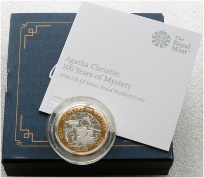 2020 Agatha Christie Piedfort £2 Silver Proof Coin Box Coa 2020 Agatha Christie Piedfort £2 Silver Proof Coin Box Coa