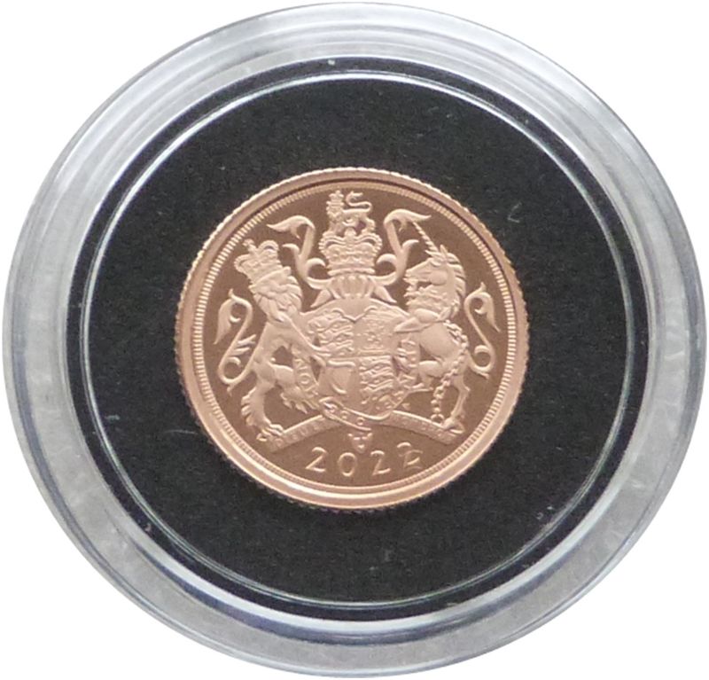 2022 Platinum Jubilee Quarter Sovereign Gold Proof Coin