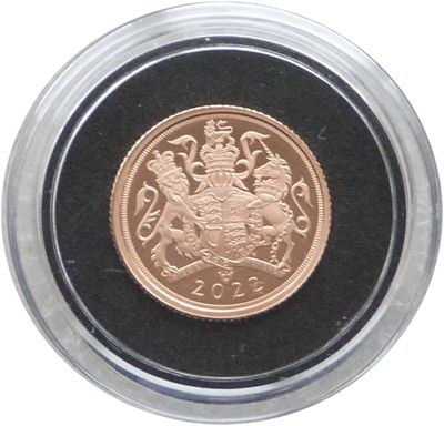 2022 Platinum Jubilee Quarter Sovereign Gold Proof Coin