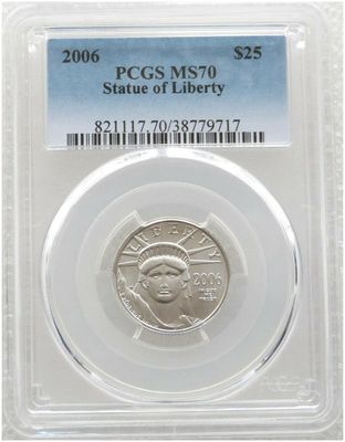 Graded MS70 Platinum Coins