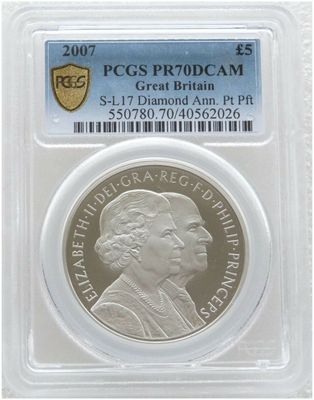 British Piedfort Platinum Coins