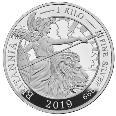 Britannia £500 Silver Proof Kilo Coins