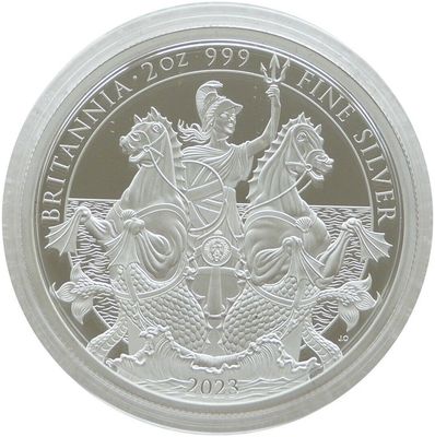 Britannia £5 Silver Proof 2oz Coins