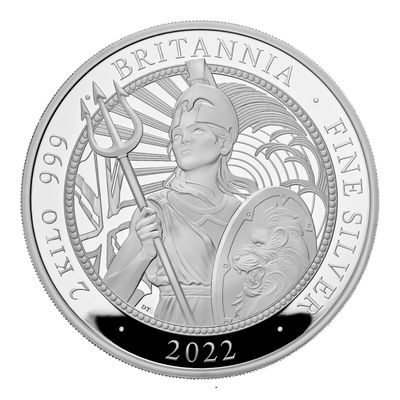 Britannia £1000 Silver Proof 2 Kilo Coins