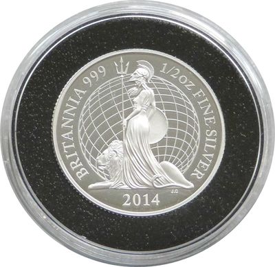 Britannia £1 Silver Proof 1/2oz Coins