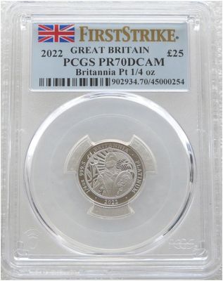 Britannia £25 Platinum 1/4oz Coins