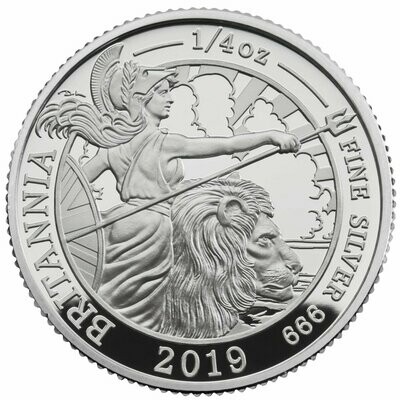 Britannia 50p Silver 1/4oz Coins