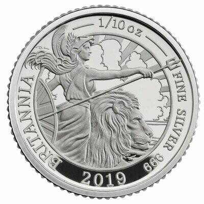 Britannia 20p Silver 1/10oz Coins