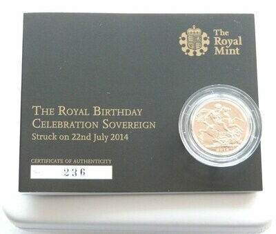 2014 Sovereign Gold Coins