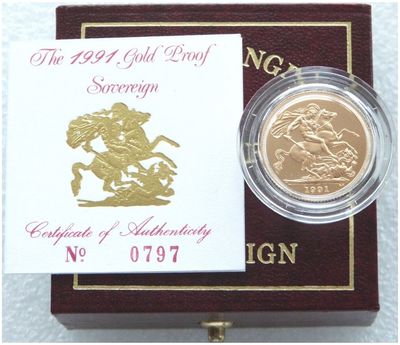 1991 Sovereign Gold Coins