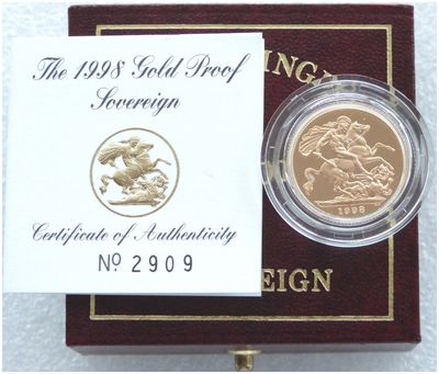 1998 Sovereign Gold Coins