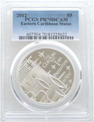 East Caribbean States Graded Silver Coins