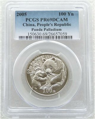 Chinese Panda Palladium Coins