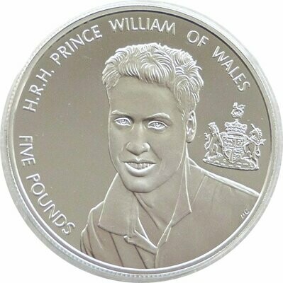 2003 Alderney Prince William 21st Birthday £5 Silver Proof Coin 2003 Alderney Prince William 21st Birthday £5 Silver Proof Coin