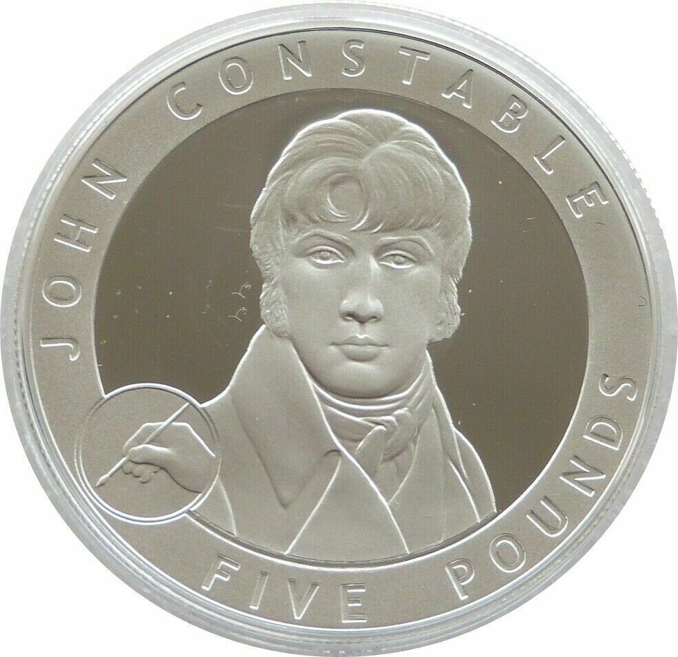 2007 Alderney Great Britons John Constable £5 Silver Proof Coin 2007 Alderney Great Britons John Constable £5 Silver Proof Coin