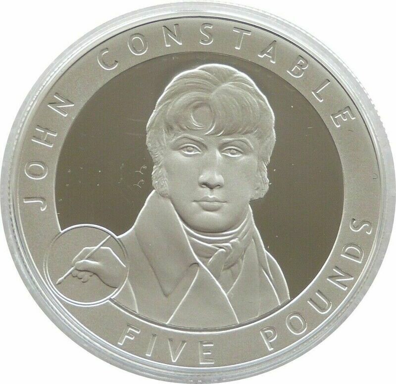 2007 Alderney Great Britons John Constable £5 Silver Proof Coin 2007 Alderney Great Britons John Constable £5 Silver Proof Coin