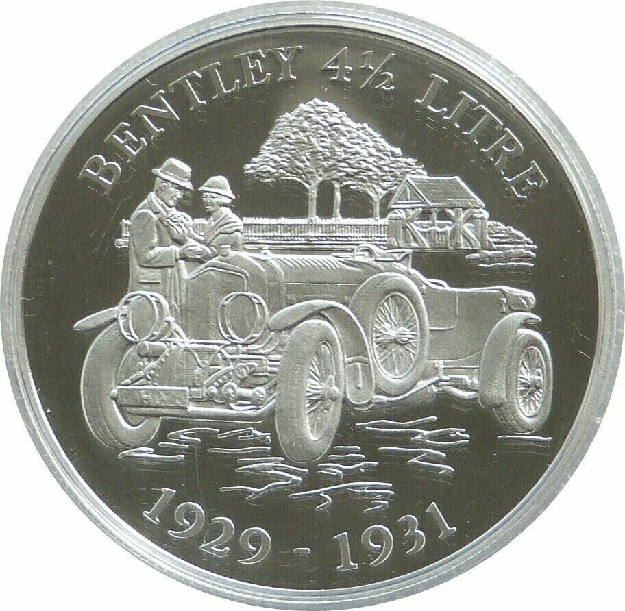 2009 Alderney Classic British Motor Cars Bentley 4.5 Litre £5 Silver Proof Coin 2009 Alderney Classic British Motor Cars Bentley 4.5 Litre £5 Silver Proof Coin
