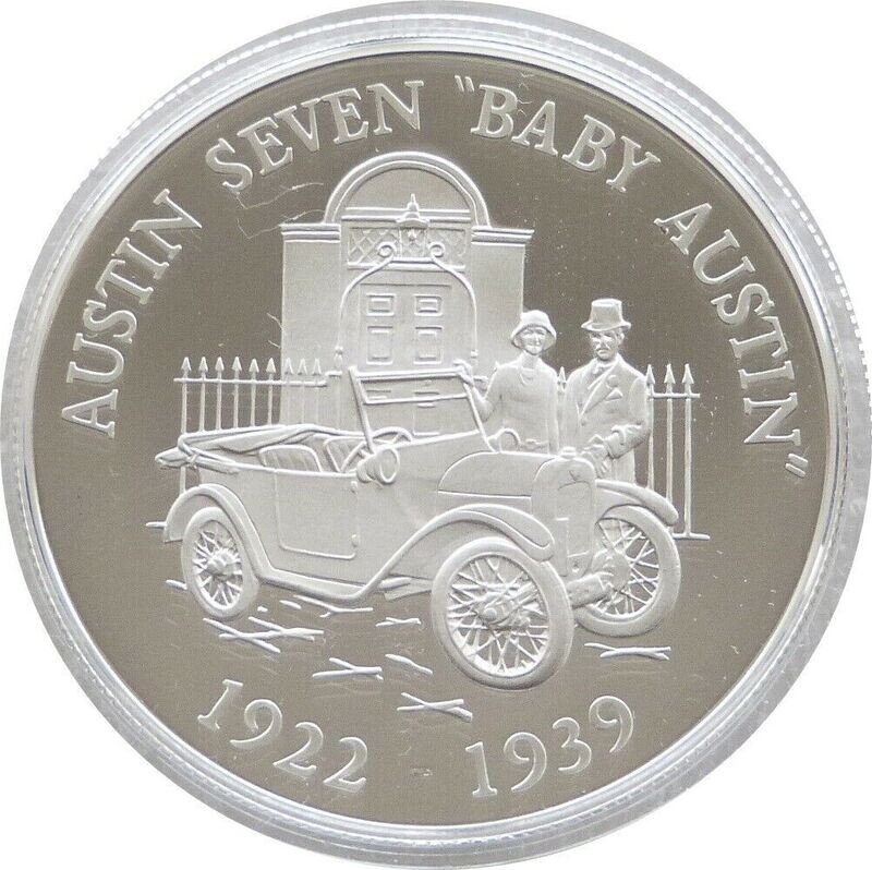 2009 Alderney Classic British Motor Cars Austin Seven Baby Austin £5 Silver Proof Coin 2009 Alderney Classic British Motor Cars Austin Seven Baby Austin £5 Silver Proof Coin